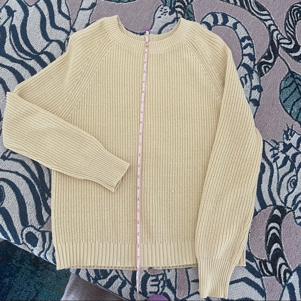 Yellow sweater with zipper